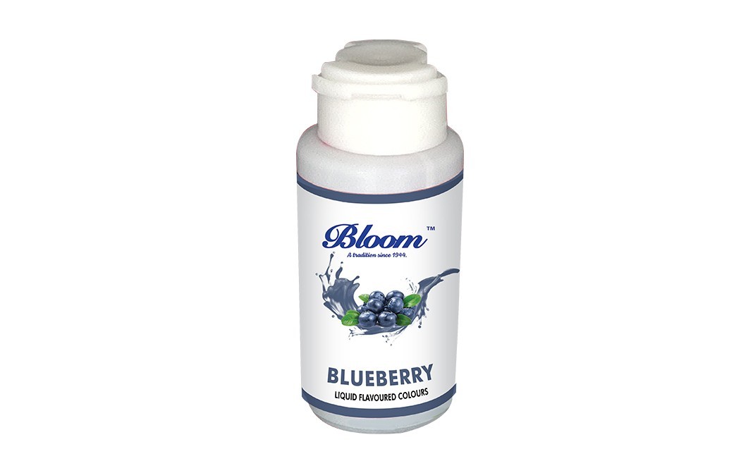 Bloom Blueberry Liquid Flavoured Colours    Plastic Bottle  30 millilitre